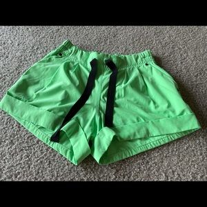 Green lululemon shorts